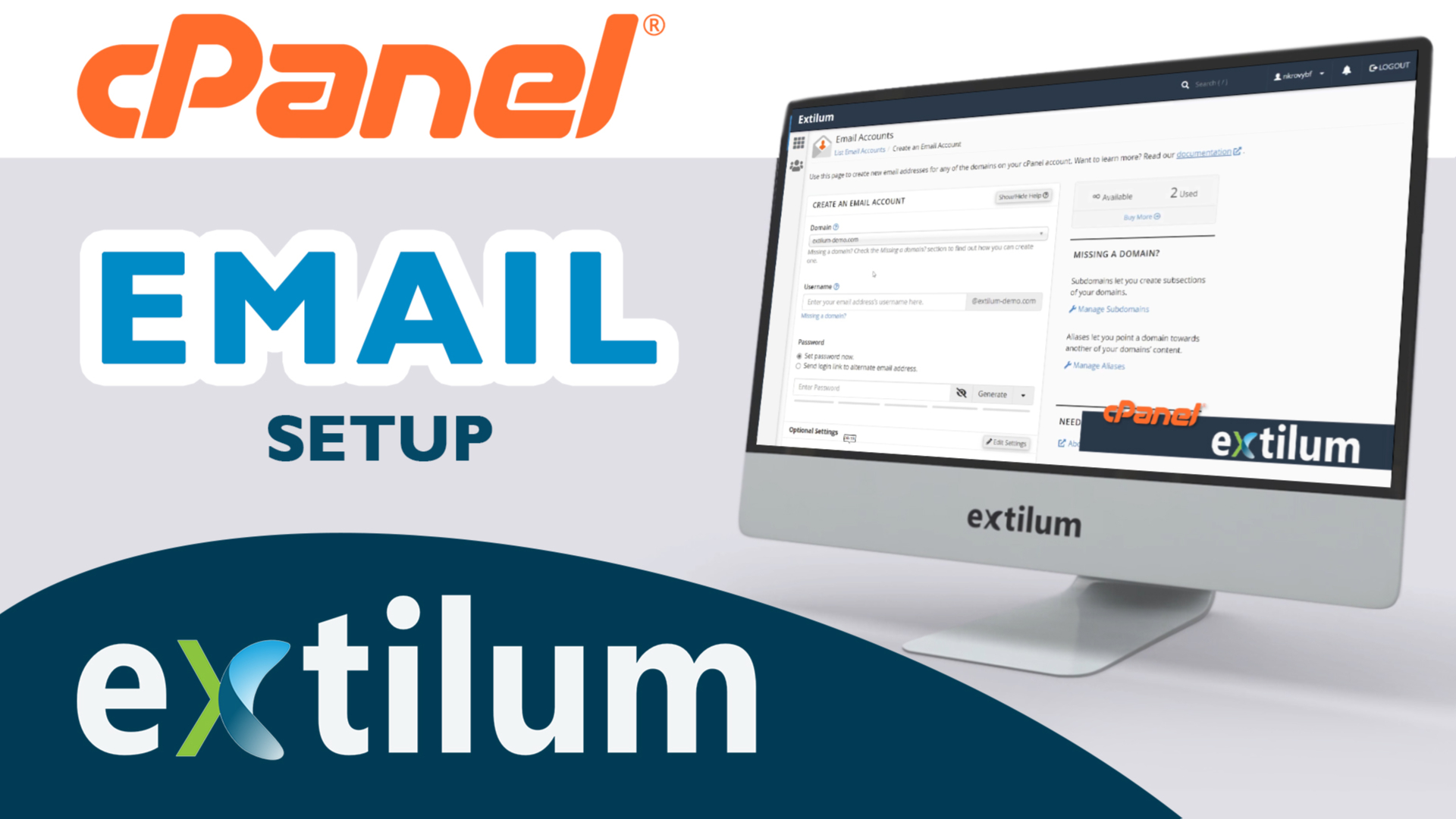 Extilum cPanel - Email Setup