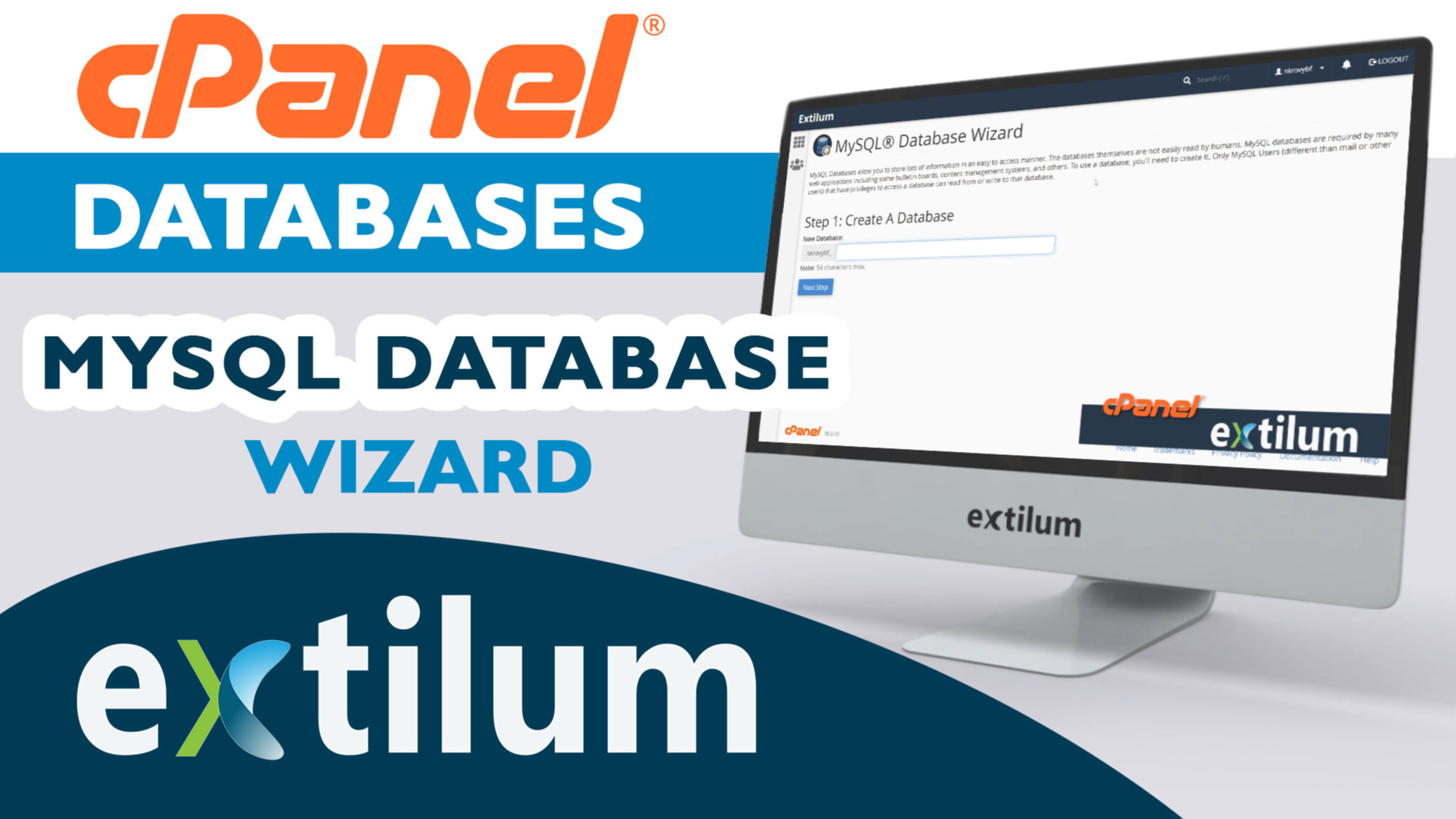 Extilum cpanel - mysql database wizard