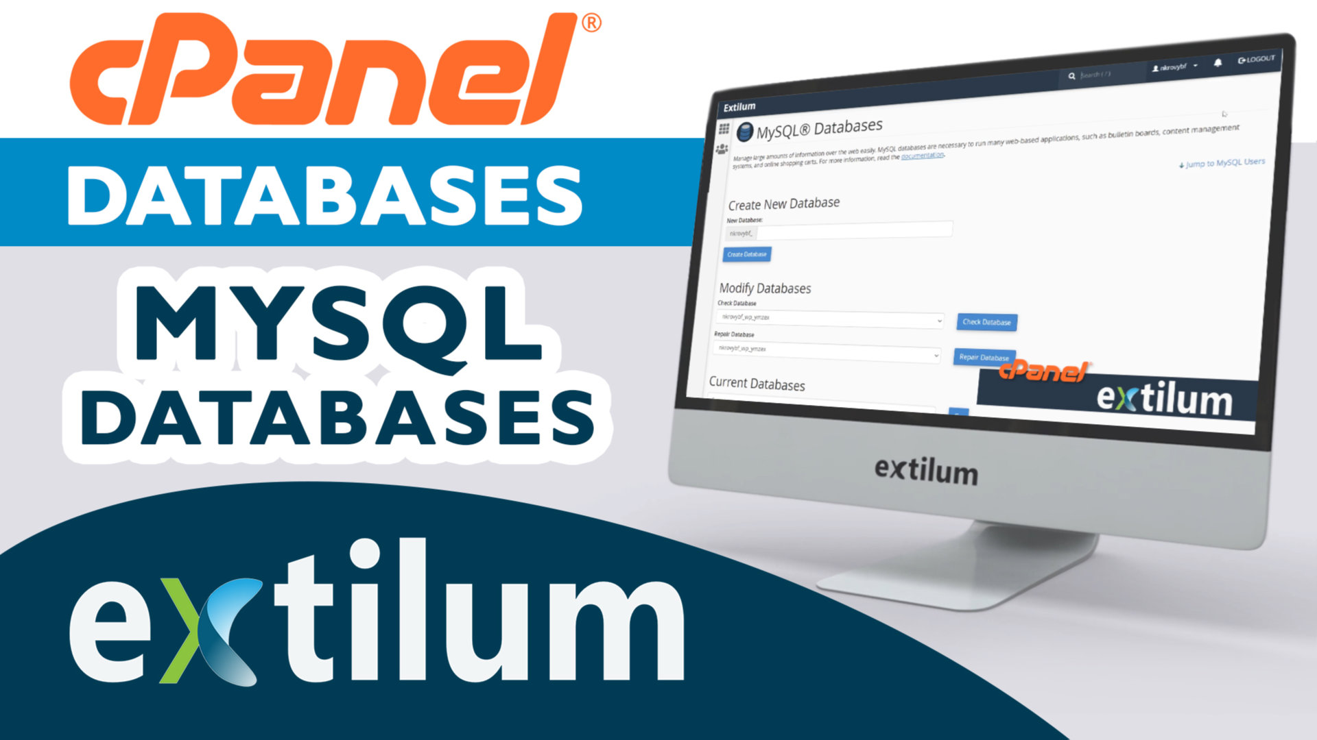 Extilum cpanel - mysql databases