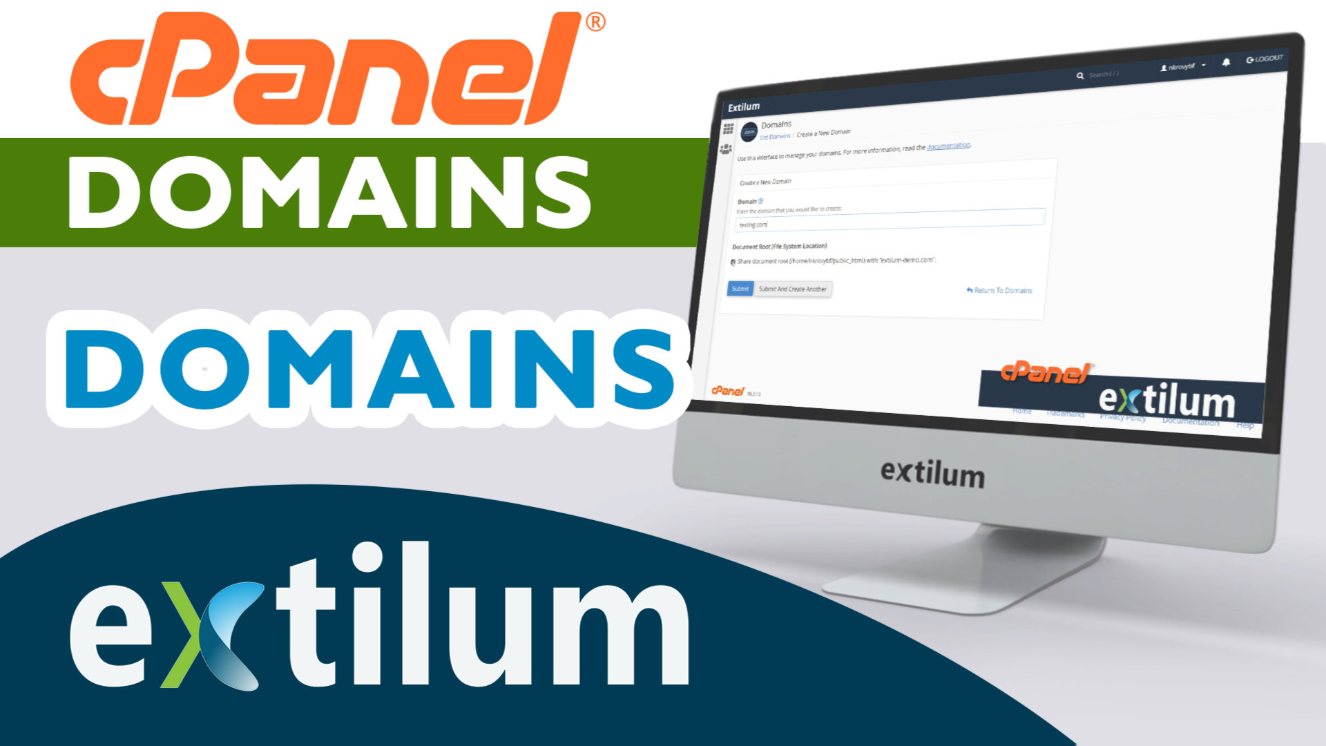 Extilum cpanel - domains
