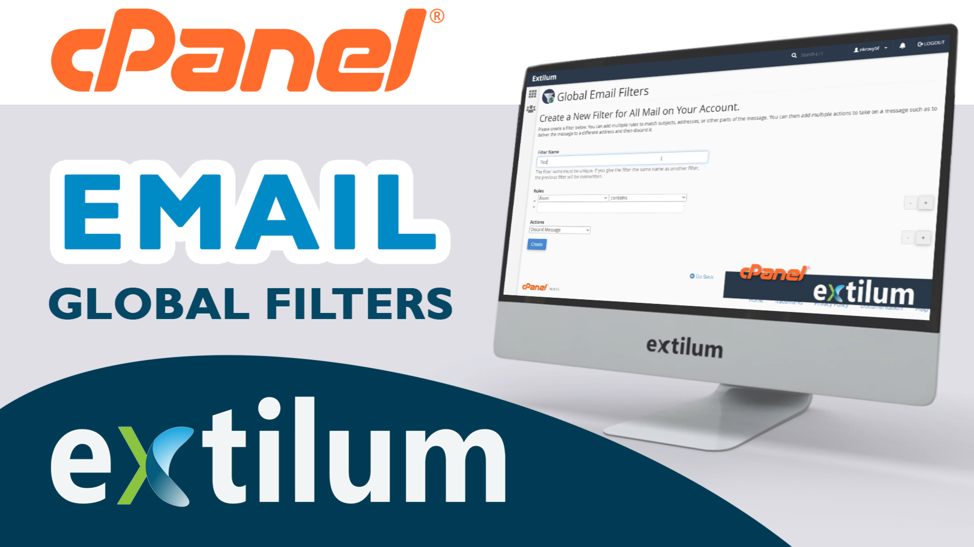 Extilum cPanel - Email global filters