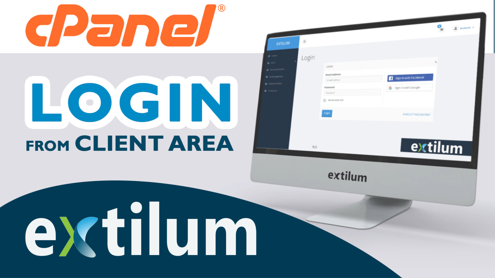 Extilum cpanel - login from client area