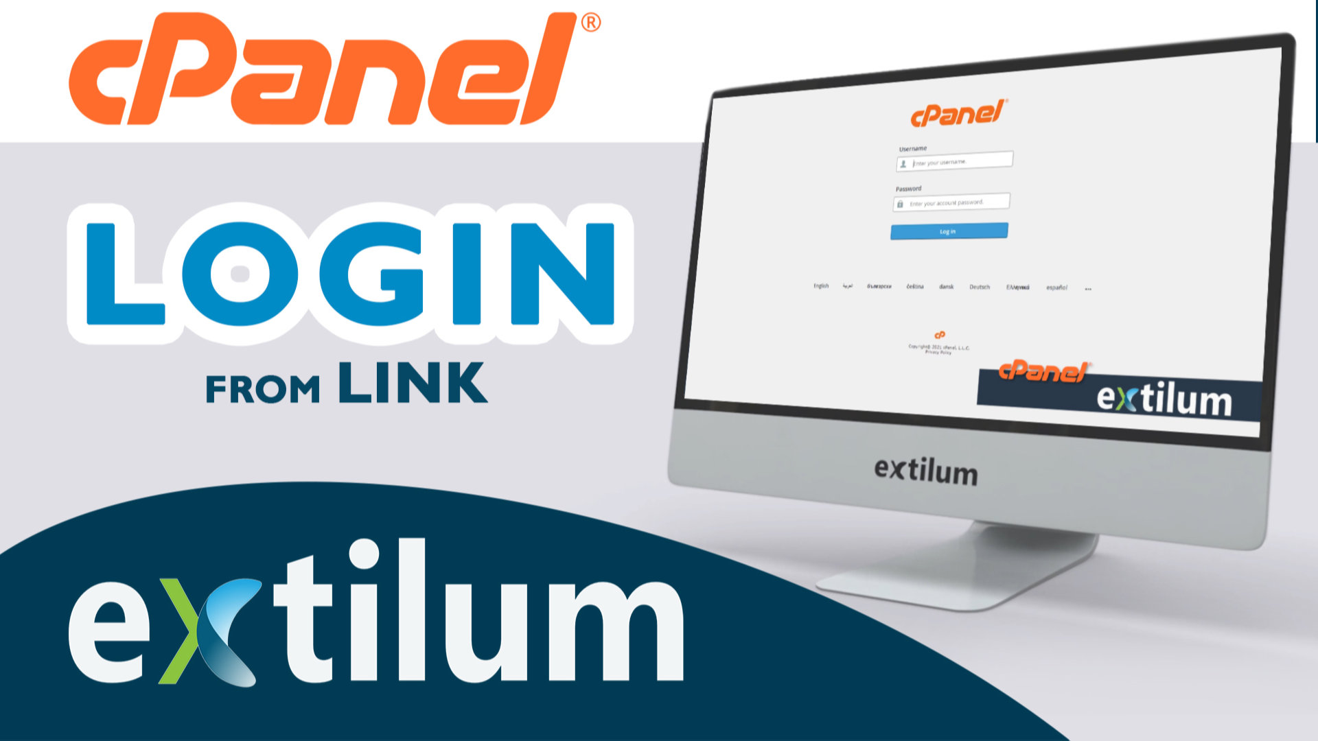 Extilum cpanel - login from link