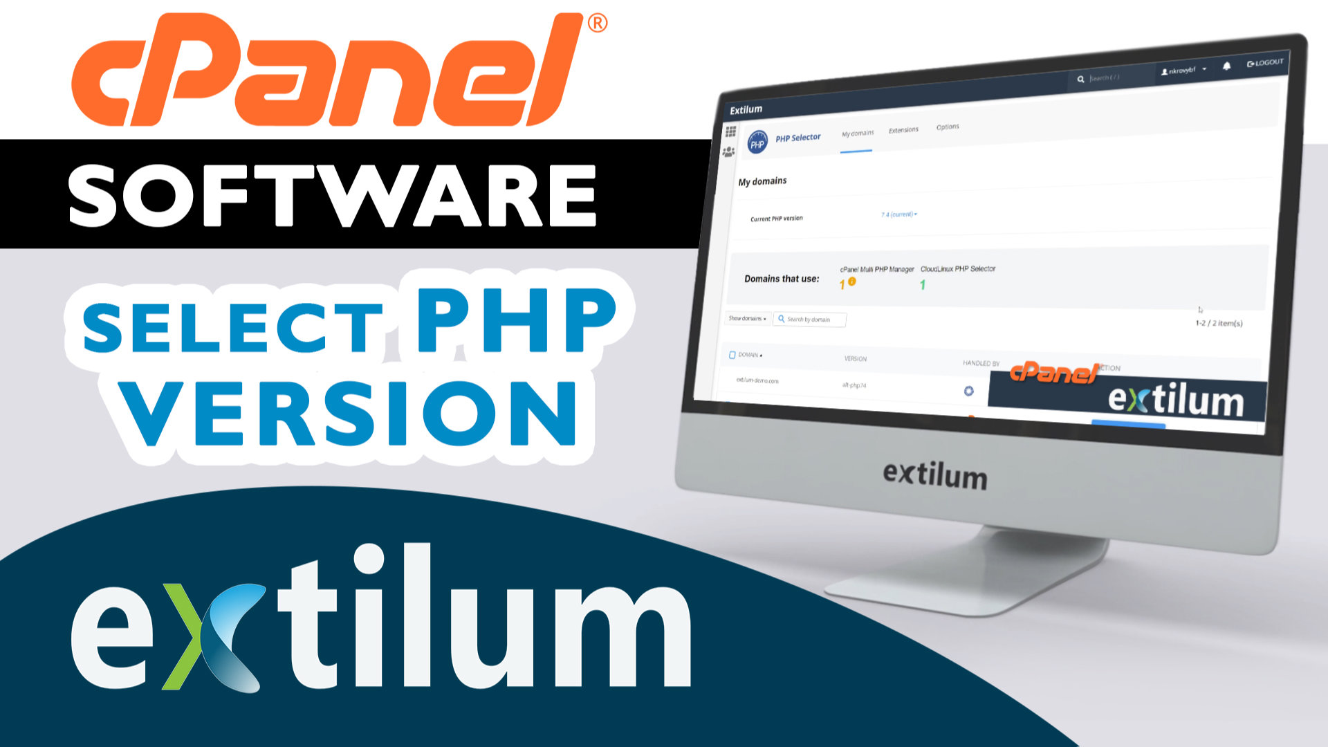 Extilum cpanel - software - select php version