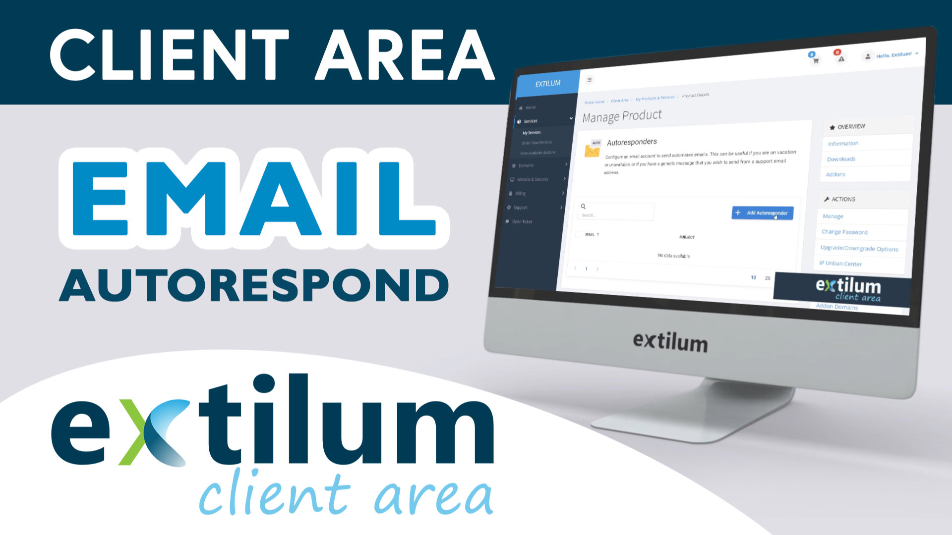 Extilum Client Area Email autorespond
