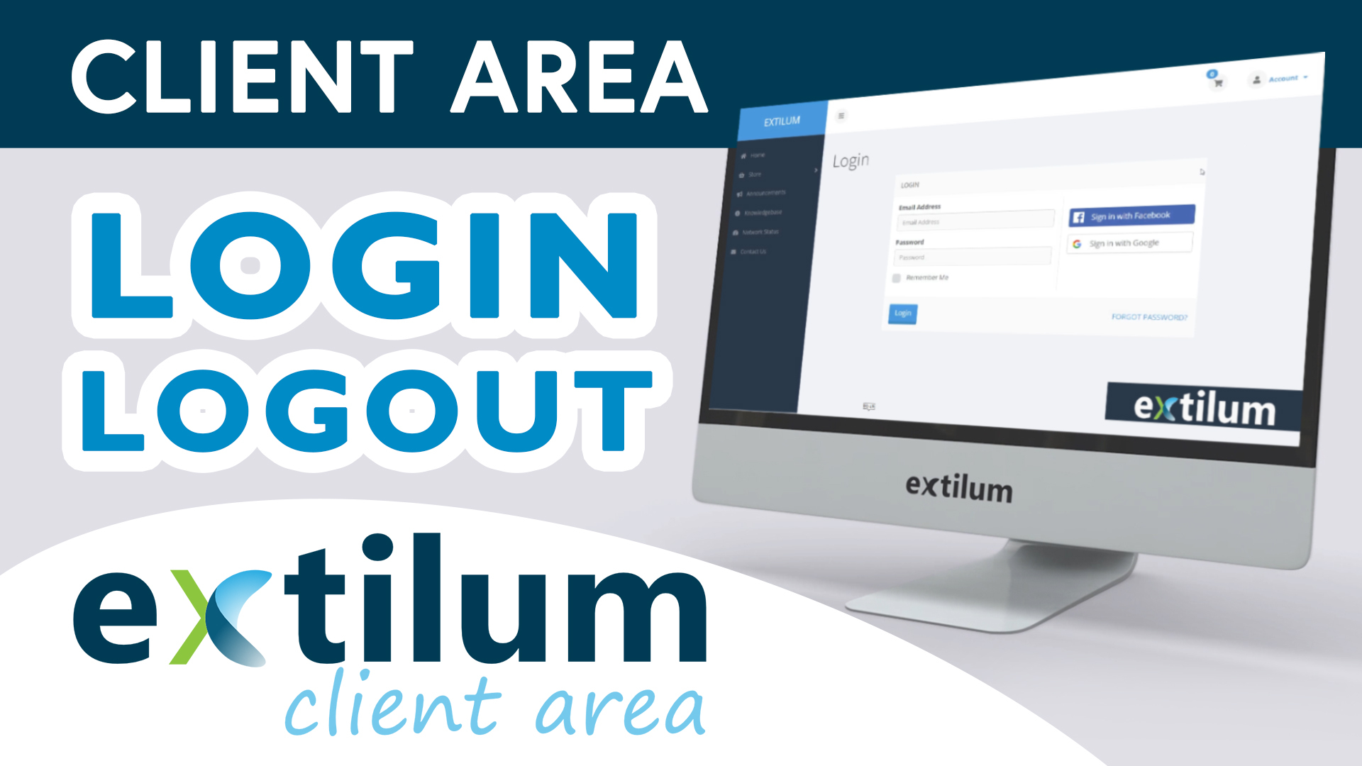 Extilum Client Area Login - logout