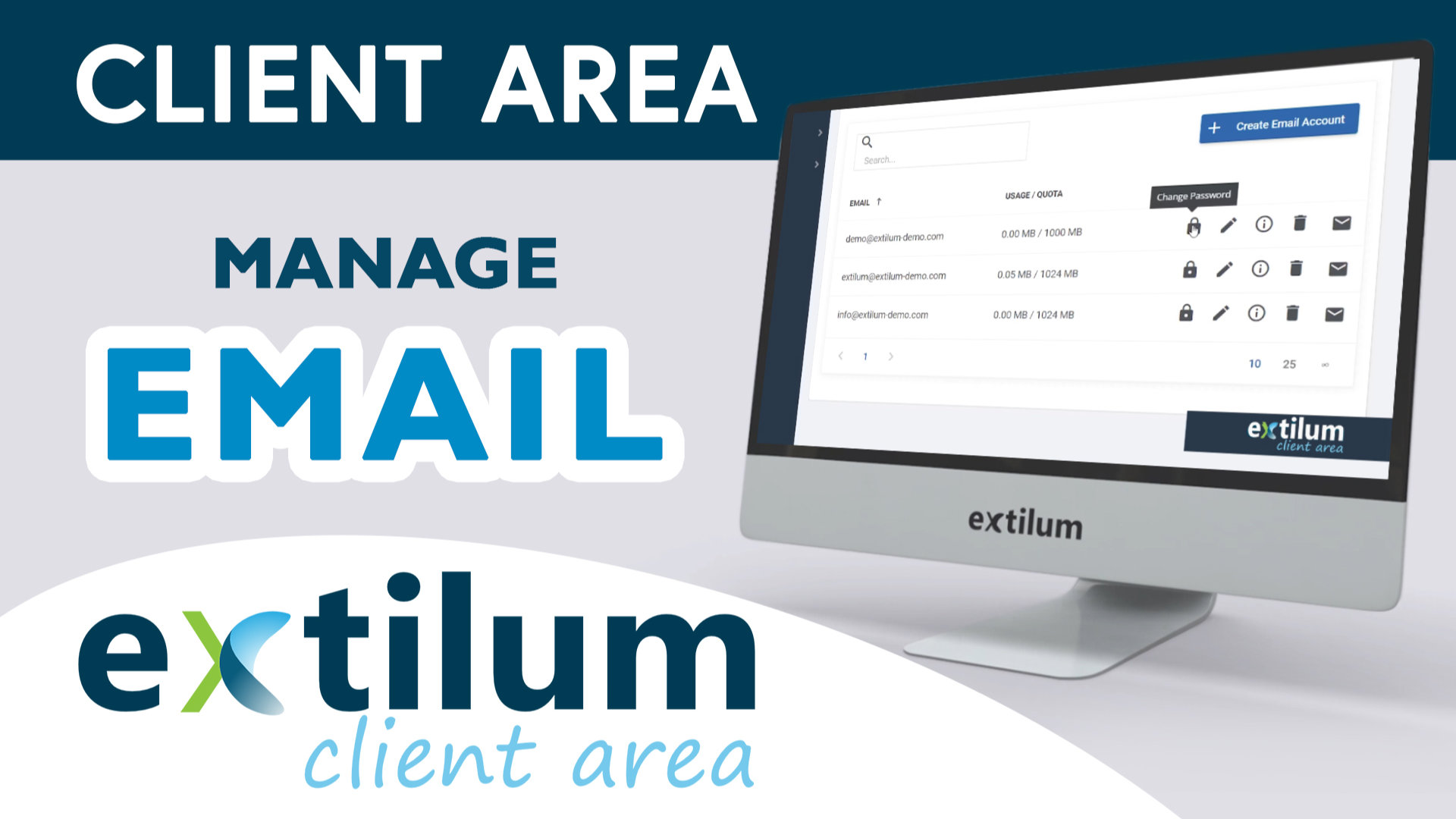 Extilum Client Area Manage Email