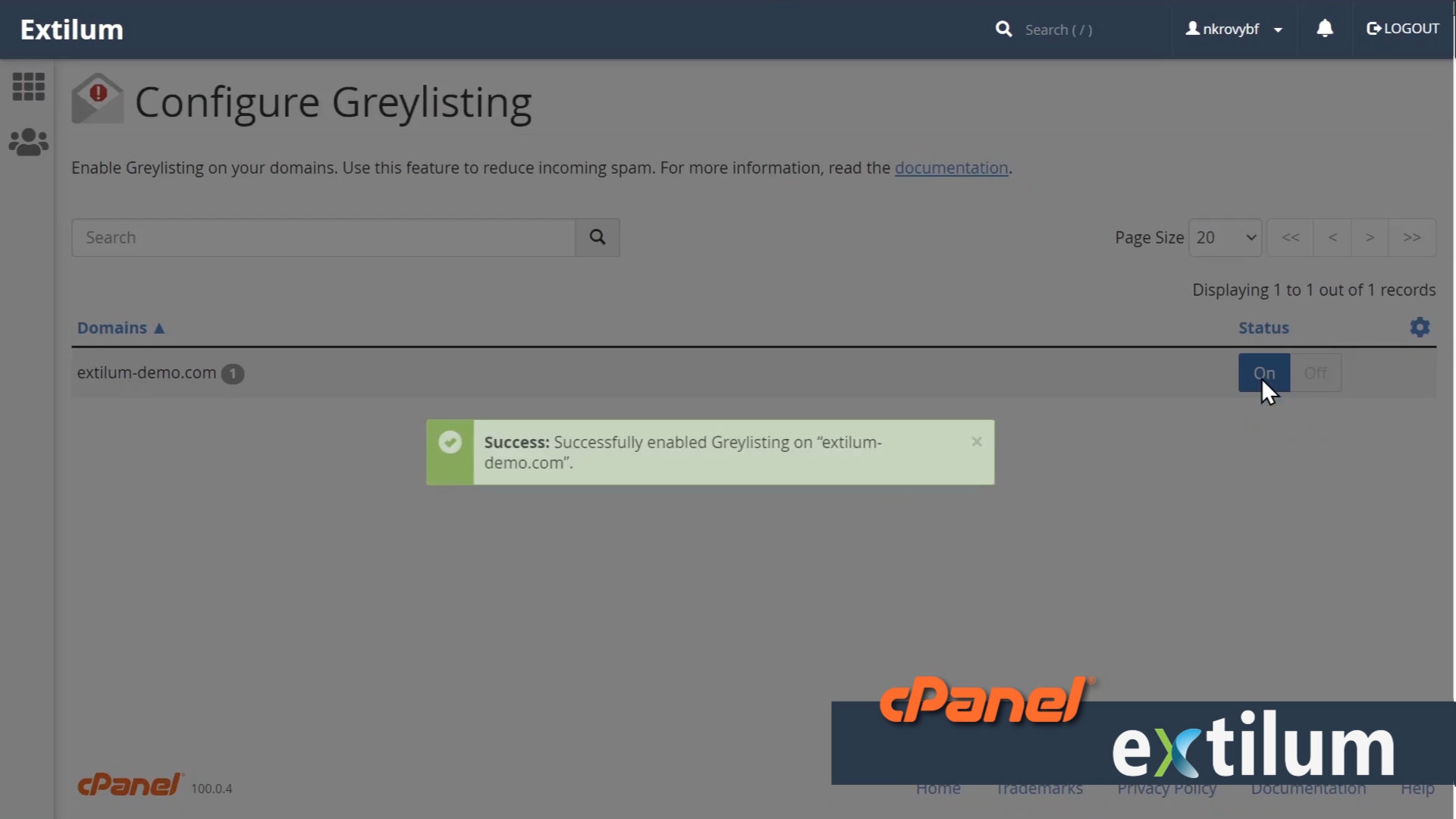 Video tutorial - Configure Greylisting in cPanel