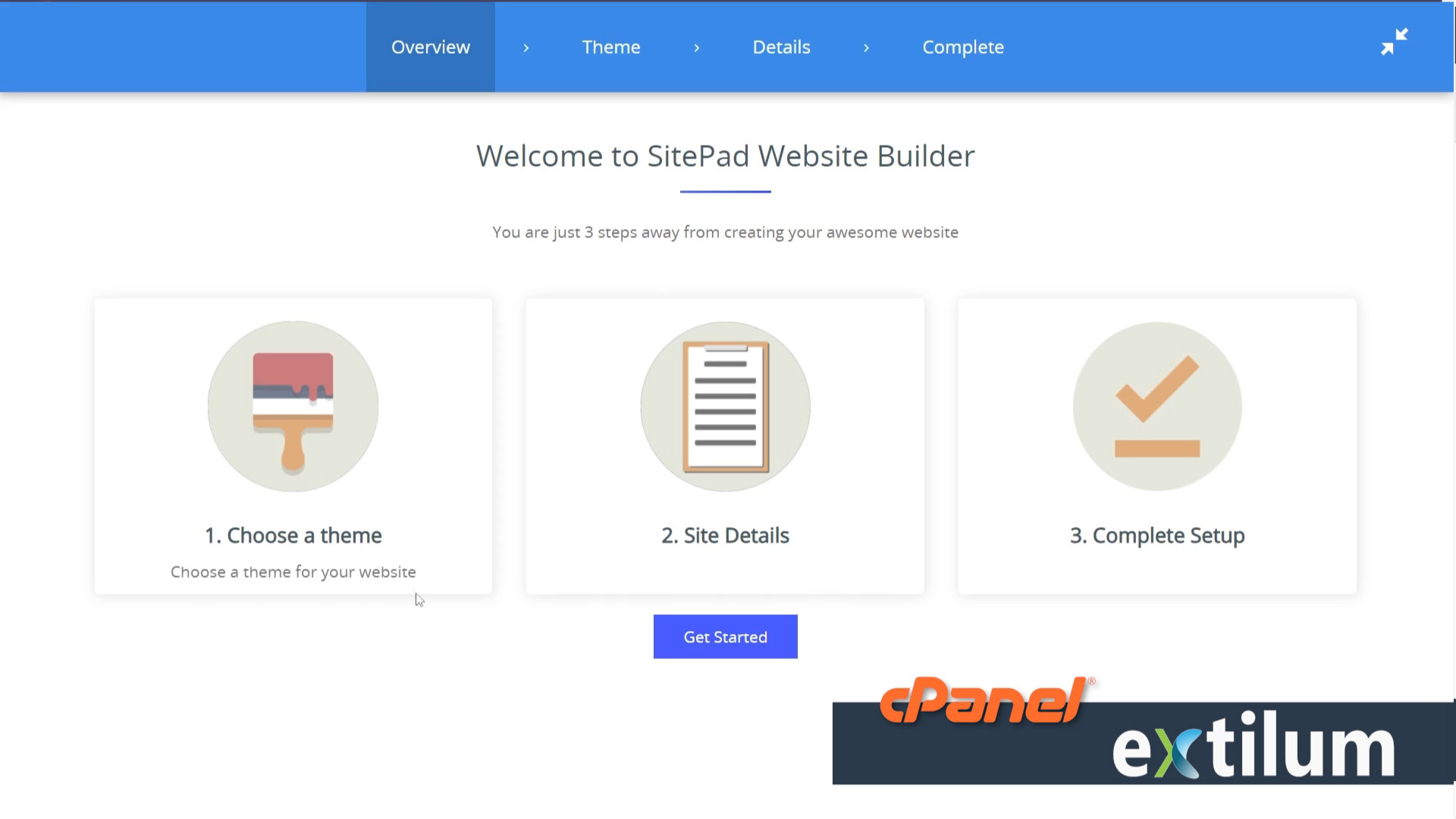 Extilum cPanel - Software - SitePad Website Builder