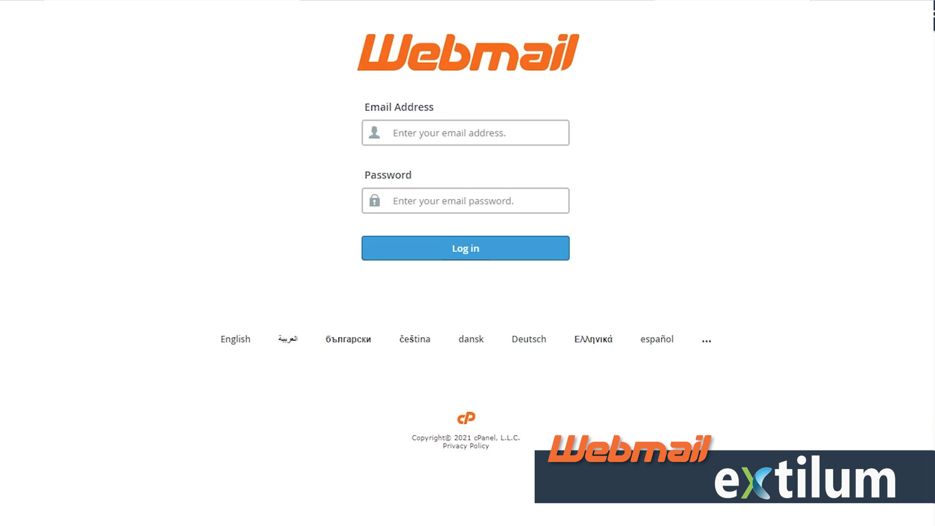 Extilum Webmail - Login from direct link