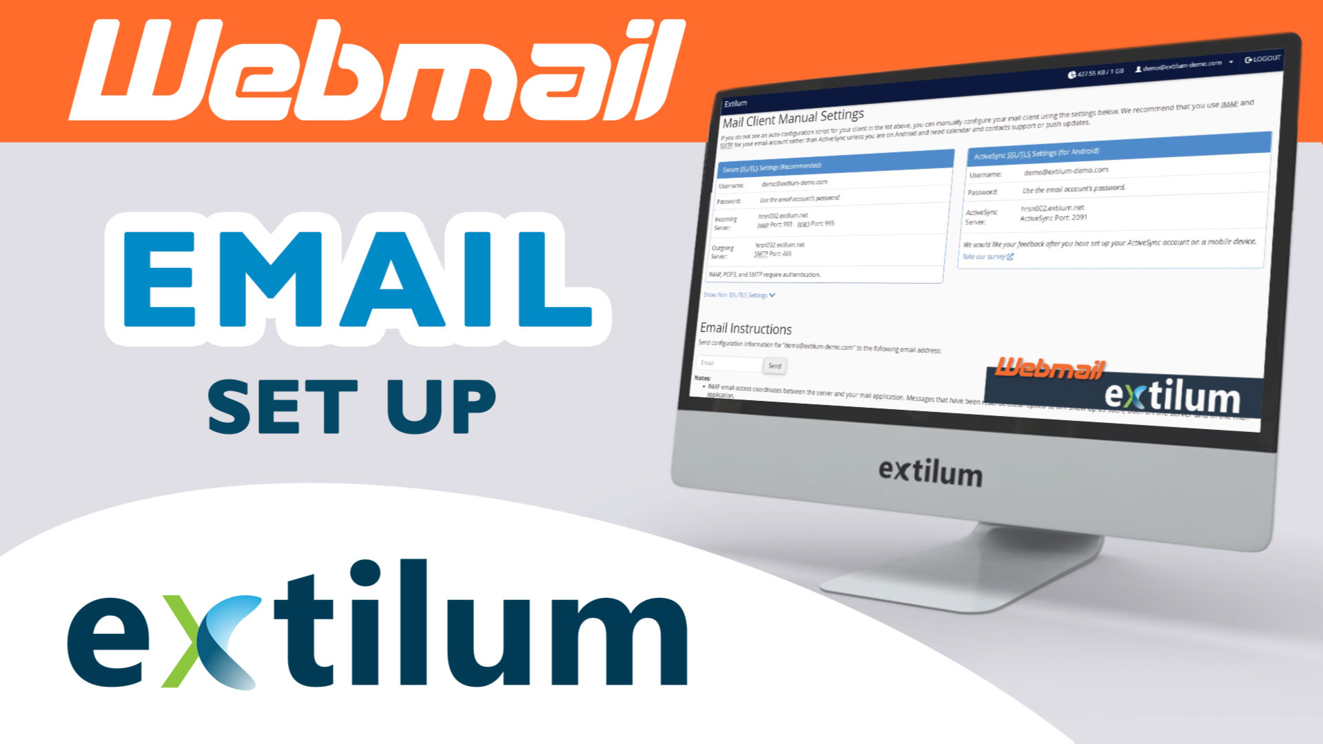 Extilum Webmail - Email set up