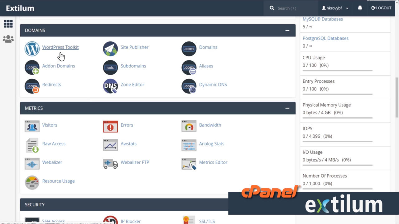 WordPress Toolkit Tools - CPanel • Extilum Knowledgebase