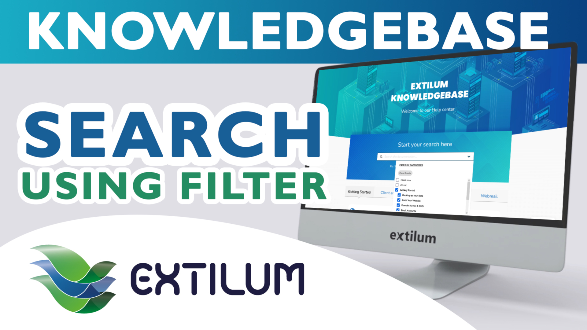 Extilum Knowledge Base - Search Using Filter by Categories