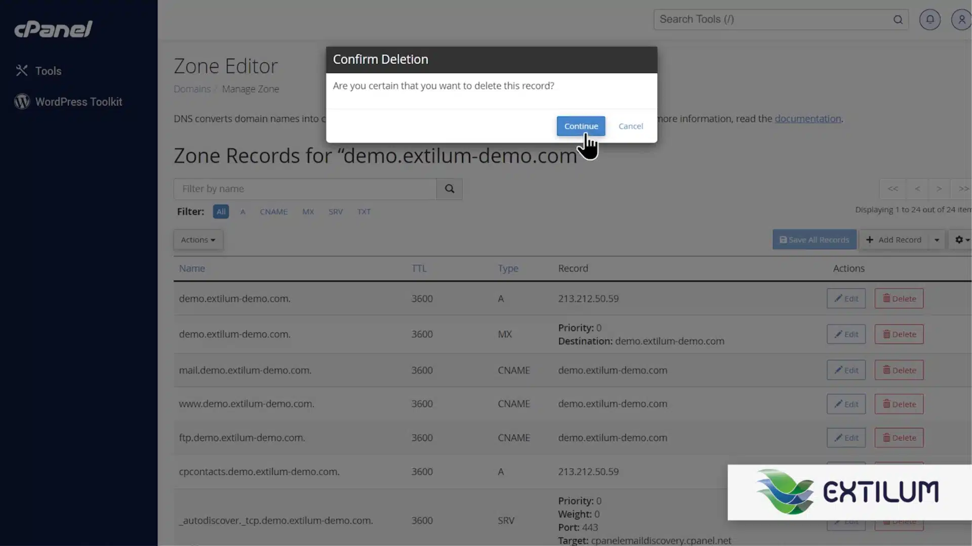Set Domain's MX Records to a Remote Server in cPanel