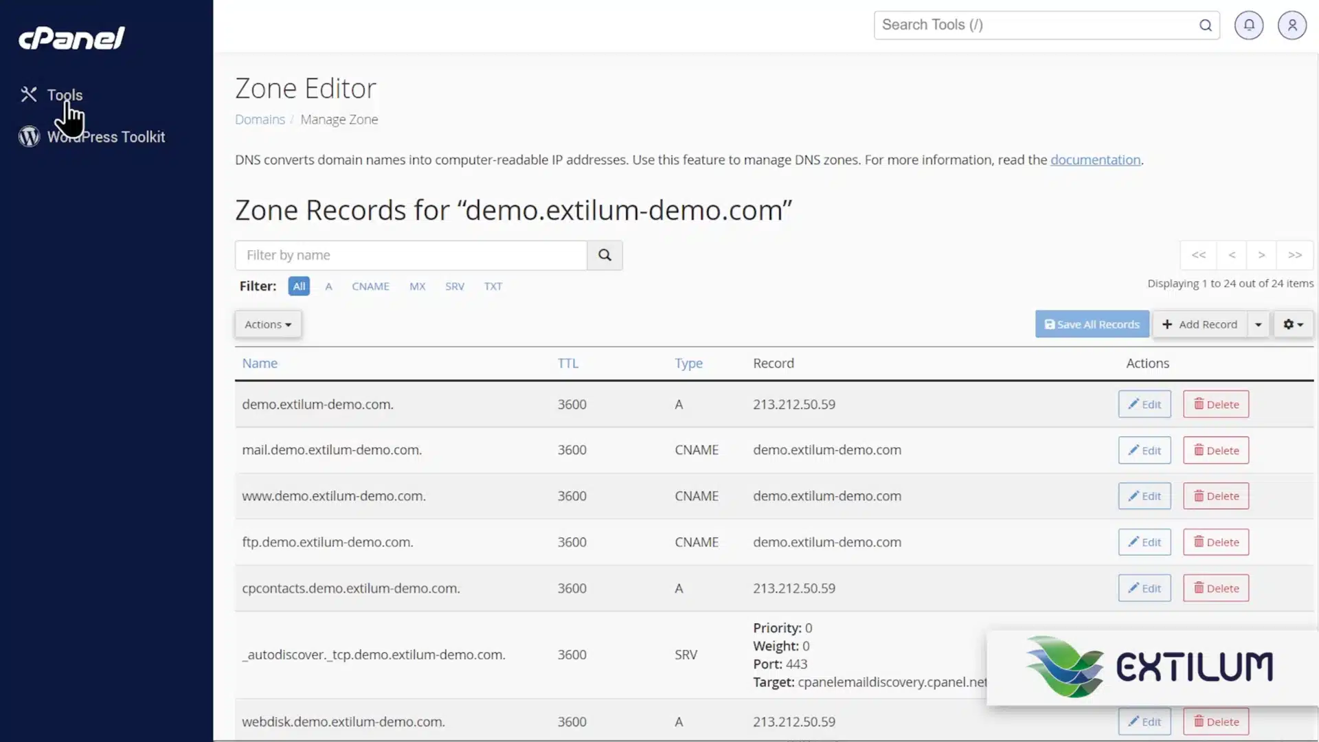 Set Domain's MX Records to a Remote Server in cPanel