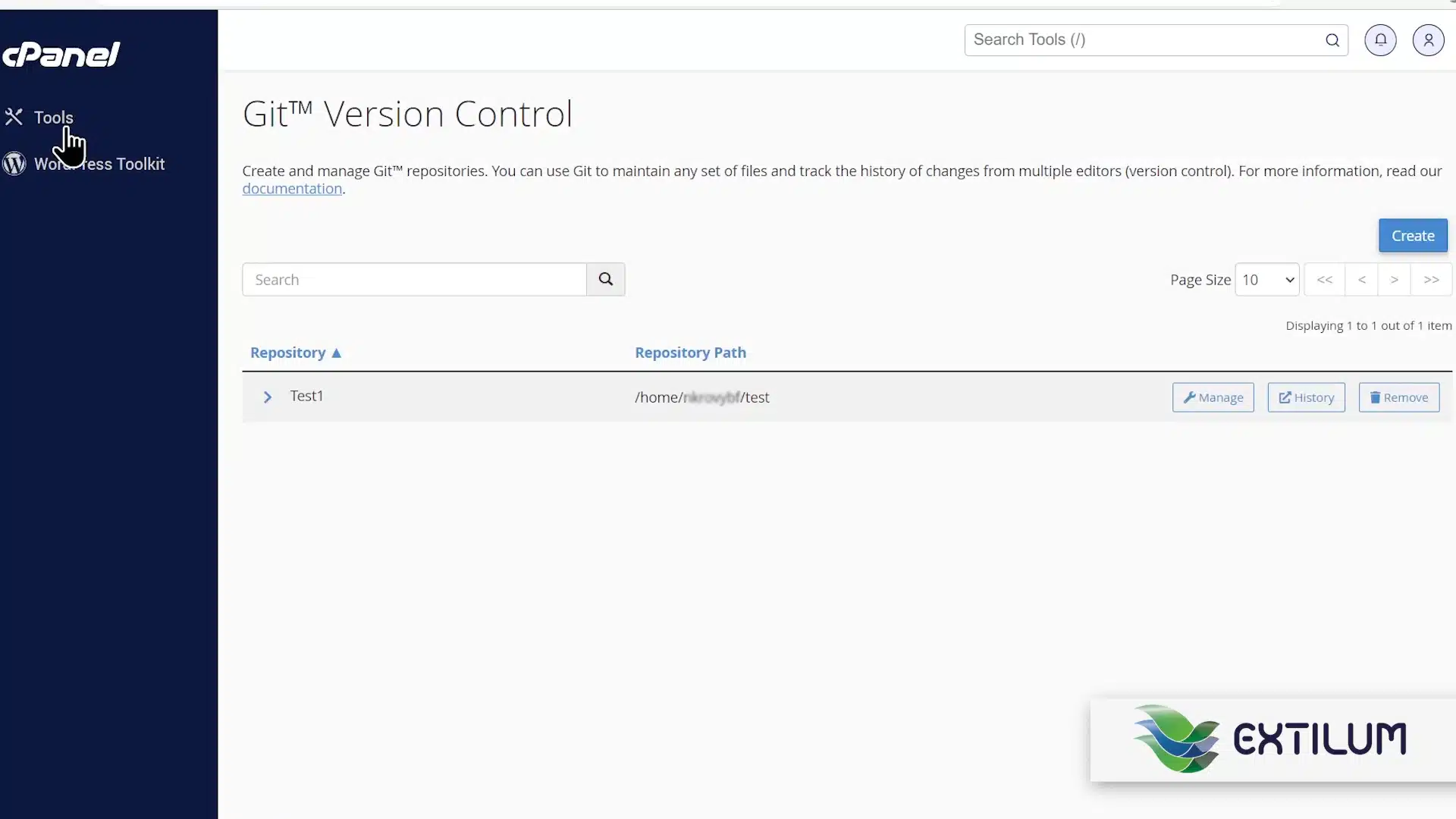 Extilum cPanel - Delete a Git Repository