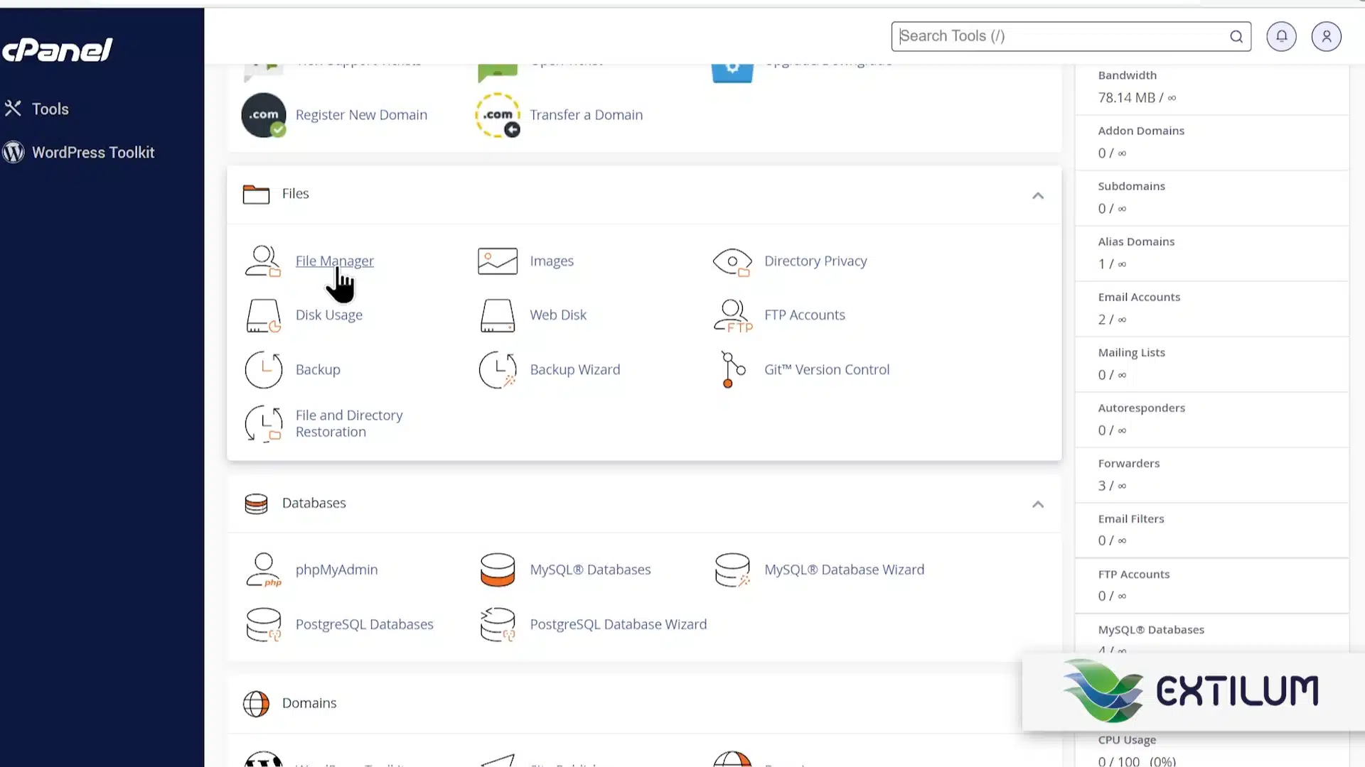 Extilum cPanel - Delete a Git Repository